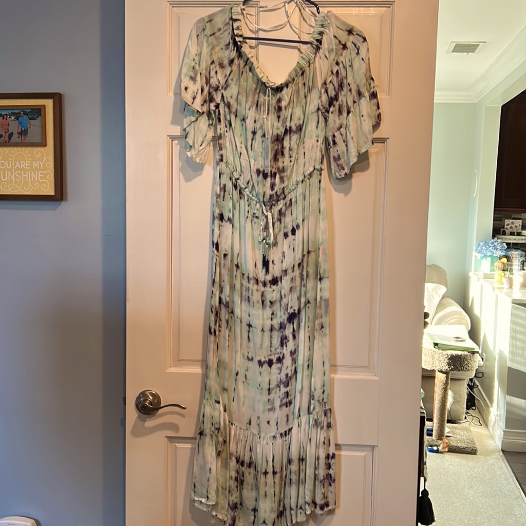 Boutique Dress Blue Island Beach Brand Size Medium